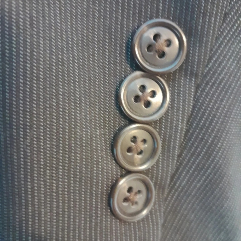 Calvin Klein Men's Blazer Grey Front 3 Buttons Style Pre-owned - Picture 5 of 8